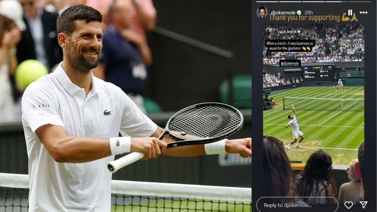 Watch: Novak Djokovic's Response To Virat Kohli At Wimbledon 2025