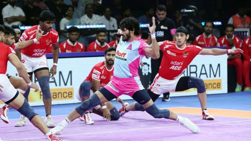 Jaipur Pink Panthers vs Gujarat Giants: Nitin Kumar Stars As Golden Raid Thriller Seals Redemption For PKL 12