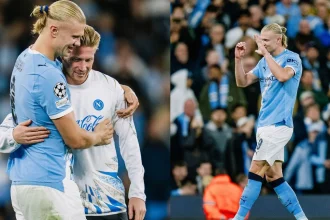 Manchester City Beat Napoli 2-0 As Haaland Breaks Champions League Record