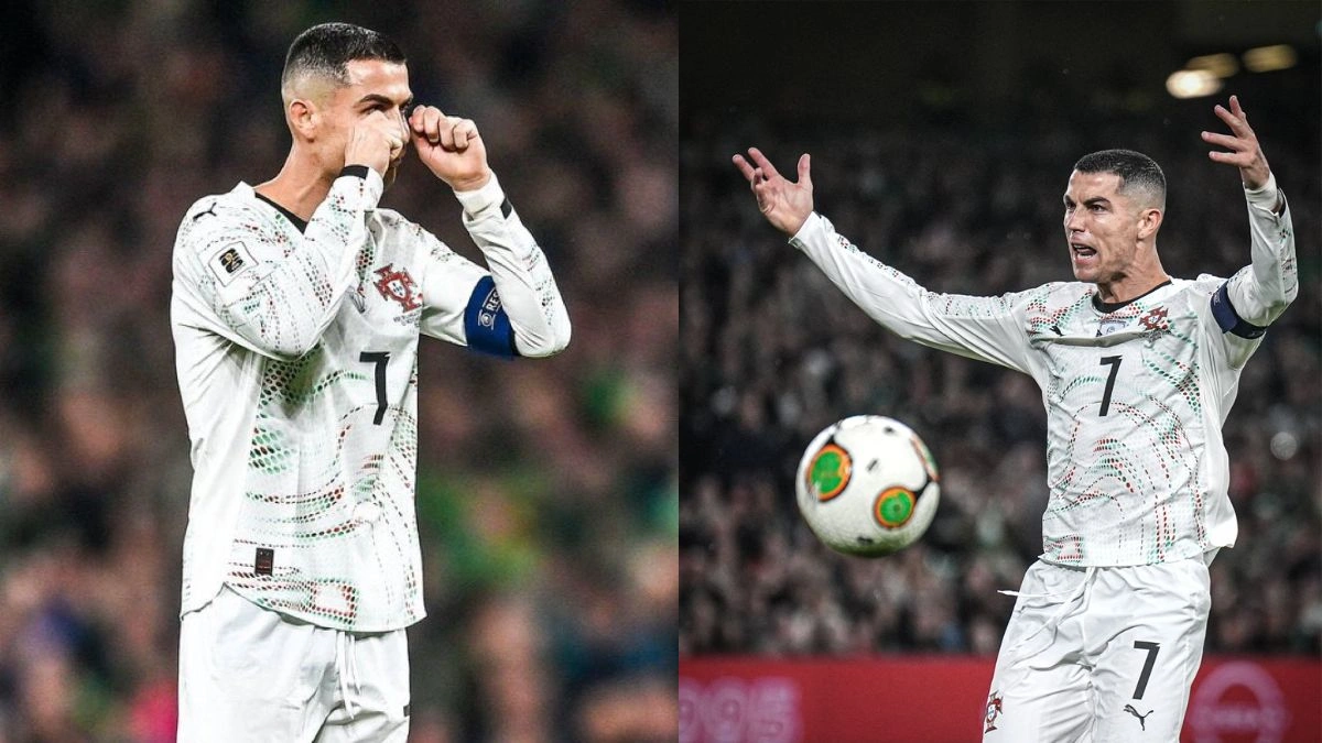 Cristiano Ronaldo facing World Cup ban after red card for elbowing Ireland star
