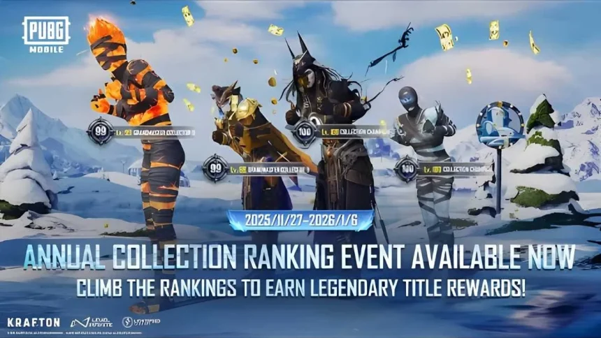 PUBG Mobile Annual Collection Ranking Event 2025-26 Begins With Big Rewards