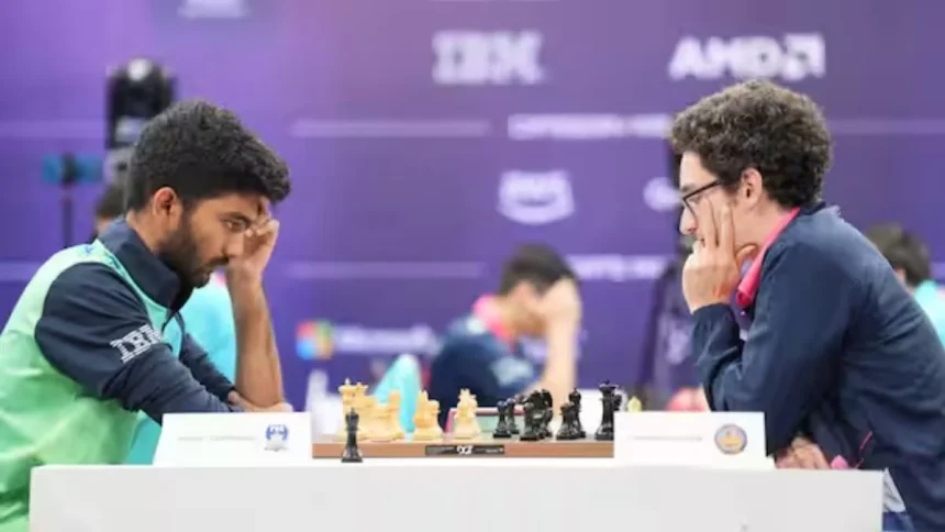 Gukesh D Wins First Game In GCL 2025 Against Fabiano Caruana