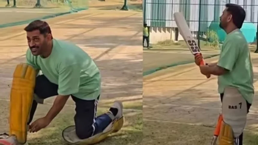 MS Dhoni Returns to Nets Ahead of 19th IPL Season in Ranchi