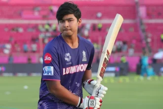 IPL 2026: Vaibhav Suryavanshi’s Explosive Shot Breaks Water Pipe During Rajasthan Royals Practice