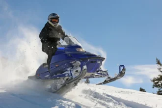 Snowmobiling