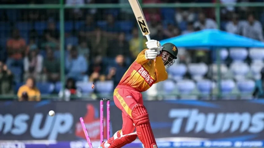 Watch: Tadiwanashe Marumani’s One-Handed Reverse Sweep In SA vs ZIM