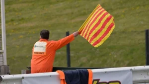 Yellow and Red Striped Flags
