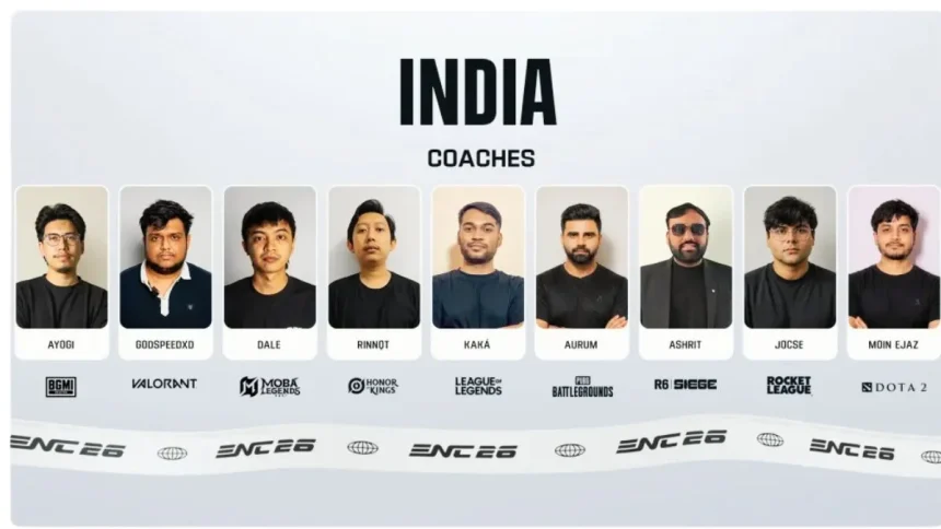 Esports Nations Cup 2026: NODWIN Reveals India’s Coaches
