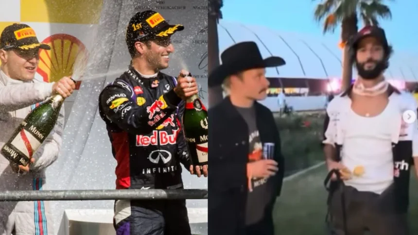 Formula 1 Meets Coachella! Daniel Ricciardo & Valtteri Bottas Surprise Appearance Sparks Buzz