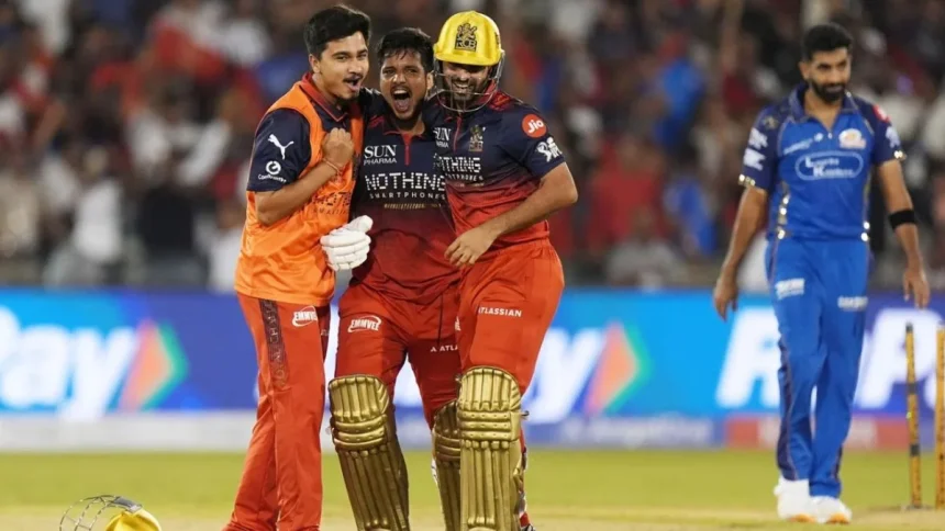 RCB vs MI IPL 2026: Royal Challengers Bengaluru Won By 2 Wickets On Final Ball