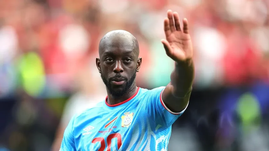 Yoane Wissa reacts after scoring DR Congo historic World Cup goal against Portugal